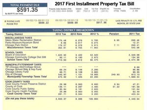 Cook County Property Tax Bill