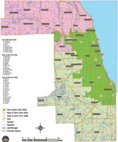 Cook County Triennial Property Tax Schedule Map