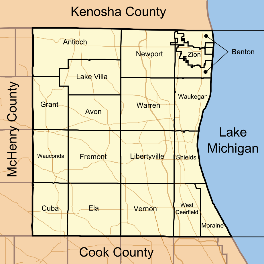 Lake County, IL Township Map